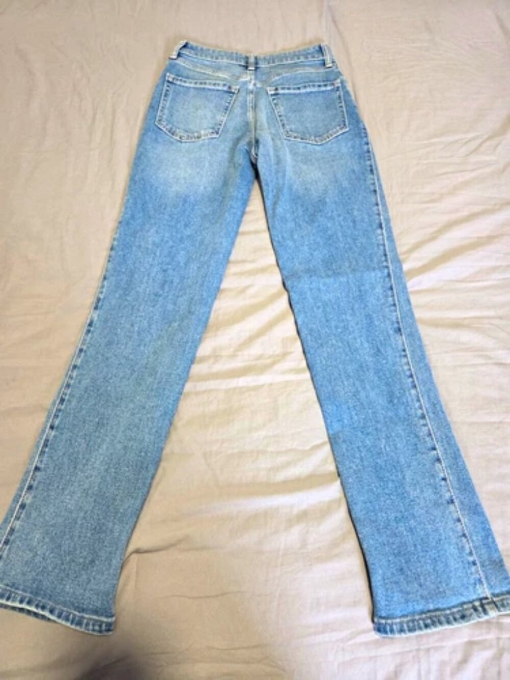 Zara The New Daddy Womens Distressed Jeans Size 2  Relaxed Dad Denim Ripped